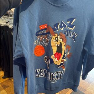 Vintage Blue Kentucky Taz Attack Sweater